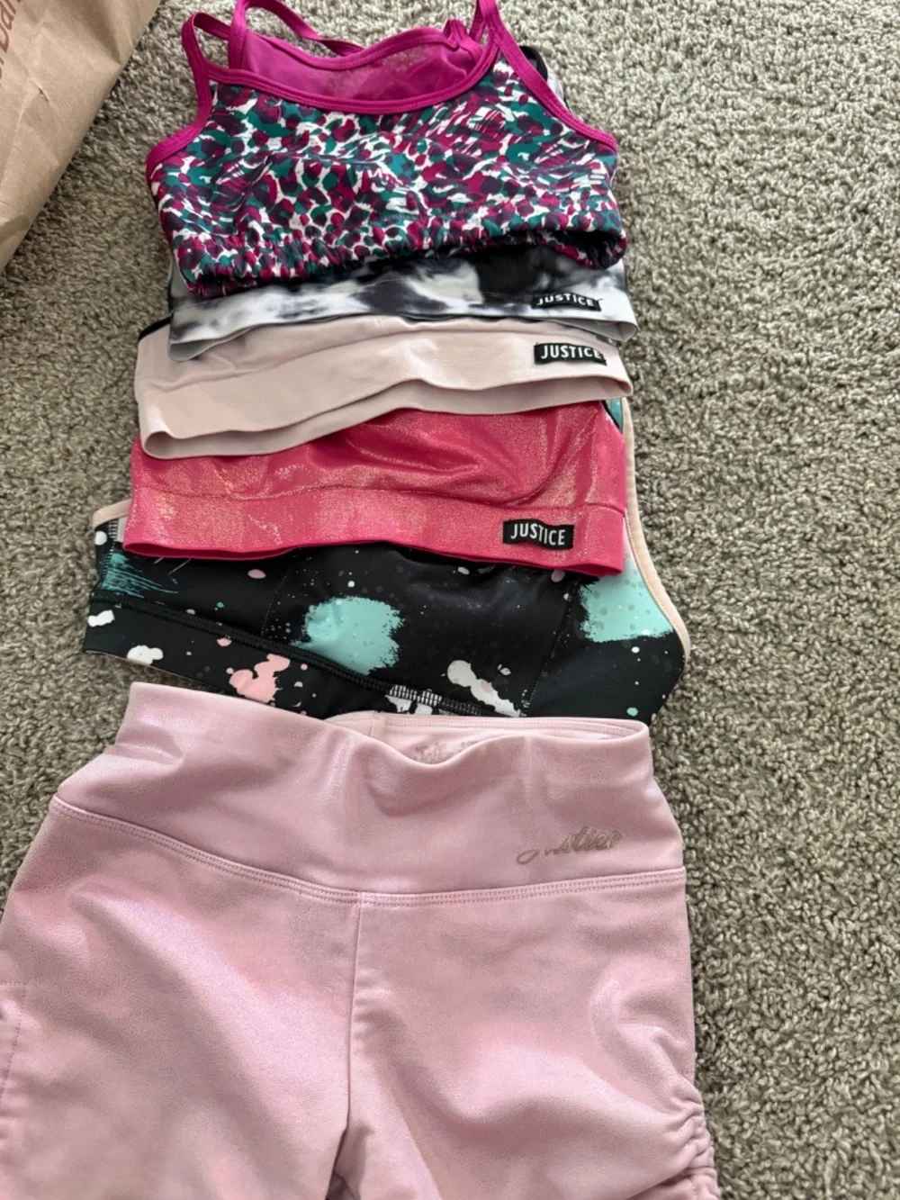 Kids sports bras/shorts